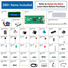 Load image into Gallery viewer, SunFounder Raspberry Pi Pico Starter Kit with 40 Projects Online Tutorials, MicroPython C Piper Make Code, One-Stop Learning Electronics and Programming for Raspberry Pi Arduino Beginners &amp; Experts
