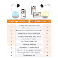 Load image into Gallery viewer, Chillax DM600 Baby Mood Lite - Smart Baby Monitor with HD Camera, Temperature Sensor - Sleep Monitor with Night Light, Soothing Sounds &amp; Lullaby - Wi-Fi Remote Access, App-Compatible Device…
