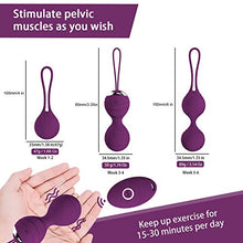 Load image into Gallery viewer, Kegel Exercise Weights for Women - Ben Wa Kegel Balls for Beginners &amp; Advanced Pelvic Floor Exercises, 3 Weights Kegel Exercise Products Training Kits for Resolves Incontinence &amp; Bladder Control
