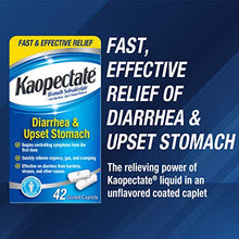 Load image into Gallery viewer, Kaopectate Multi-Symptom Anti-Diarrheal&amp; Upset Stomach Reliever, 42 Caplets
