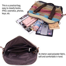 Load image into Gallery viewer, Canvas Handbag SNUG STAR Multi-Color Striped Lattice Cross Body Shoulder Purse Bag Tote-Handbag for Women (Multi Color-04)
