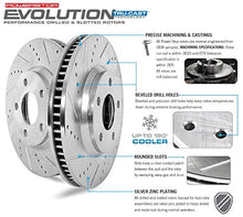 Load image into Gallery viewer, Power Stop K6808 Front and Rear Z23 Carbon Fiber Brake Pads with Drilled &amp; Slotted Brake Rotors Kit
