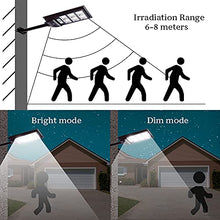 Load image into Gallery viewer, Lysed 120W Solar Street Lights, 6000K LED Street Lights Dusk to Dawn with Motion Sensor, Outdoor Solar Security Light for Parking Lot, Basketball Court, Street, Garden (2 Pack)

