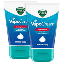 Load image into Gallery viewer, Vicks VapoCream, Soothing and Moisturizing Non-Medicated Vapor Cream, Two 3oz Tubes

