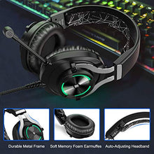 Load image into Gallery viewer, EKSA PS4 Gaming Headset PS4 Headset with Noise Cancelling Mic &amp; RGB Light - Gaming Headphones for PC, Laptop, Xbox One Controller (Adapter Not Included), PS4, Nintendo Switch - 3.5mm Cable
