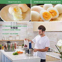 Load image into Gallery viewer, 8''x50' Vacuum Sealer Food Storage Bags Heat Sealing Bag Sous Vide Cooking Available, Vacuum Food Chef Bags,All Vacuum Sealer Can Use(2Roll/Pack)
