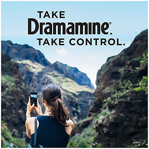 Dramamine Motion Sickness Less Drowsy, Travel Vial, 8 Count ( Pack of 1)