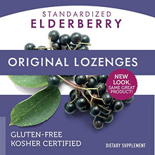Load image into Gallery viewer, Nature&#39;s Way Original Sambucus Elderberry Lozenges with Vitamin C, Gluten Free, Vegetarian, 30 Count
