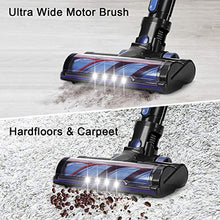 Load image into Gallery viewer, APOSEN Cordless Vacuum Cleaner, 24KPa Powerful Suction 250W Brushless Motor 4 in 1 Stick Vacuum for Home Hard Floor Carpet Car Pet H250 Blue
