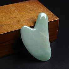 Load image into Gallery viewer, ROSENICE Gua Sha Scraping Massage Tool Green Aventurine Jade For SPA Acupuncture
