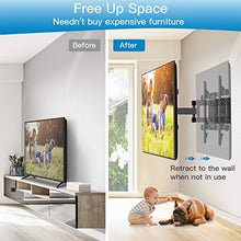 Load image into Gallery viewer, TV Wall Mount Full Motion Bracket for Most 37-75 Inch LED LCD OLED 4K Flat Curved TV Swivel Dual Articulating Arms Extension Rotation Tilt Max VESA 600×400 Supports TV up to 132lbs
