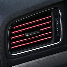 Load image into Gallery viewer, LivTee 20 Pieces Car Air Conditioner Decoration Strip for Vent Outlet, Universal Waterproof Bendable Air Vent Outlet Trim Decoration, Car Interior Accessories (Red)
