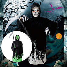 Load image into Gallery viewer, Lulu Home Halloween Kids Costume, Glow in The Dark Grim Reaper Halloween Scary Kids Costume Boys Phantom Kids Costume
