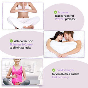 Kegel Exercise Weights Products - Doctor Recommended Pelvic Floor Exercises-Kegel Balls - Set of 6 Ben Wa Balls for Women Tightening & Control with Training Kit：Beginners & Advanced