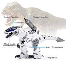 Load image into Gallery viewer, SGILE RC Dinosaur Robot Toy, Smart Programmable Interactive Walk Sing Dance for Kids Gift Present
