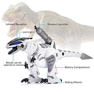 SGILE RC Dinosaur Robot Toy, Smart Programmable Interactive Walk Sing Dance for Kids Gift Present