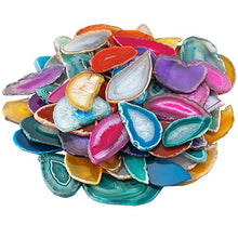 Load image into Gallery viewer, mookaitedecor Polished Agate Light Table Slices,Geode Agate Slab Cards Pack of 12
