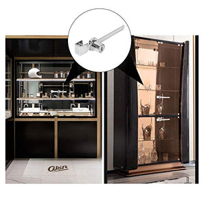 8 Pack Sliding Glass Door Ratchet Lock Drawer Display Case Showcase Lock Security Glass Case Lock Glass Display Case Lock (Keyed Alike)