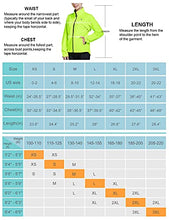 Load image into Gallery viewer, BALEAF Women&#39;s Cycling Jacket Waterproof Rain Bike Jackets Wind Breakers Removable Sleeves Running Lightweight Fluorescent Yellow Size L
