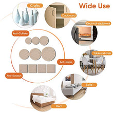 Load image into Gallery viewer, Furniture Pads 300 Pack Premium Furniture Felt Pads (Beige), Huge Quantity Self Adhesive Felt Pads, Anti Scratch Floor Protector for Furniture Legs Hardwood Floor with 60 Cabinet Door Bumpers
