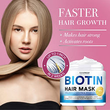 Load image into Gallery viewer, Biotin &amp; Collagen Hair Mask with Argan Oil - Keratin Conditioner Natural Hair Growth - Deep Care &amp; Repair for Dry, Damaged, Color Treated, Wavy &amp; Curly Hair - Hair &amp; Scalp Treatment for Women - 10 Oz
