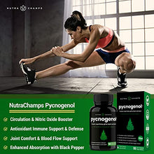 Load image into Gallery viewer, Pycnogenol Pine Bark - Premium Supplement with 200mg Herbal Complex for Circulation, Blood Flow &amp; Nitric Oxide Production - Superior Absorption &amp; Results with Black Pepper Extract
