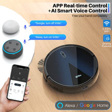Load image into Gallery viewer, vrillo J050 Robot Vacuum and Mop Cleaner 2200Pa Strong Suction, APP&amp;Remote Control, Wi-Fi, Compatible with Alexa and Self-Charging, Ideal for Carpet, Hard Floors, Pet Hair Cleaning
