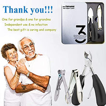 Load image into Gallery viewer, Thick Toenail Clippers, Mens Nail Clippers for Large Big Thick Nail and Toenail Senior Nail Clippers with Easy Grip Rubber Handle for Podiatrist/Ingrown/Seniors/Professional
