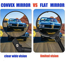Load image into Gallery viewer, TKONG 2PCS Bike Mirrors, Safe Rearview Mirror Bicycle Cycling Rear View Mirrors Adjustable Rotatable Handlebar Mounted Convex Glass Mirror for Mountain Road Bike
