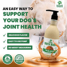 Load image into Gallery viewer, Doggie Dailies Bone Broth for Dogs, 16 FL OZ, Glucosamine and Chondroitin for Dogs to Support Healthy Joints &amp; Flexibility, Tasty Chicken Dog Bone Broth Recipe Helps Maintain Mobility
