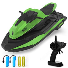 Load image into Gallery viewer, Remote Control Boat, 1:14 Scale 2.4Ghz High Speed RC Racing Boats for Pools and Lakes, Dual Motor, Low Battery Alarm, Speed Switch, Watercraft Toy for 14+ Kids, Green
