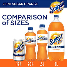 Load image into Gallery viewer, Sunkist Zero Sugar Orange Soda, 12 fl oz cans, 12 pack
