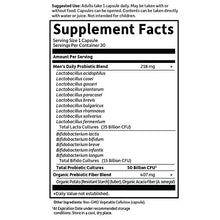 Load image into Gallery viewer, Garden of Life Dr. Formulated Probiotics for Men, Once Daily Men’s Probiotics, 50 Billion CFU Guaranteed, 15 Strains, Shelf Stable, Gluten Dairy &amp; Soy Free One a Day, Prebiotic Fiber, 30 Capsules
