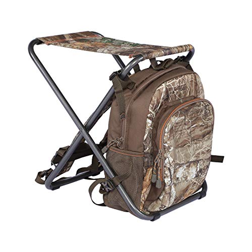 TIMBER RIDGE 3 in 1 Cooler Backpack Foldable Fishing Chair with Cooler Bag, Compact Lightweight and Portable for Outdoor, Camping, Hiking(CAMO)