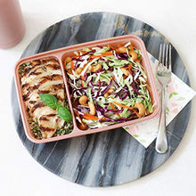 Load image into Gallery viewer, Bentgo Prep 2-Compartment Meal-Prep Containers with Custom-Fit Lids - Microwaveable, Durable, Reusable, BPA-Free, Freezer and Dishwasher Safe Food Storage Containers - 10 Trays &amp; 10 Lids (Blush Pink)
