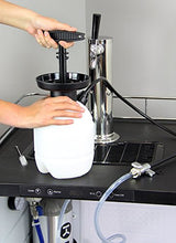 Load image into Gallery viewer, Kegco Deluxe Hand Pump Pressurized Keg Beer Cleaning Kit with 32 Ounce National Chemicals Beer Line Cleaner,Black

