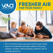 Load image into Gallery viewer, VEVA 8000 Elite Pro Series Black Air Purifier for Home &amp; Large Room, 325 Sq Ft., HEPA Filter &amp; 4 Premium Activated Carbon Pre Filters Removes Allergens, Smoke, Dust, Pet Dander &amp; Odor Complete Tower Air Cleaner Home &amp; Office
