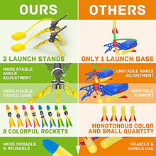 Load image into Gallery viewer, YEEBAY Rocket Air Launch Toy for Kids Age of 3, 4, 5, 6, 7, 8+ Years Old Boys, Girls, 2 Pack Stomp Launchers &amp; 8 Colorful Foam Rockets, Fun Outdoor Game, Ideal Xmas Birthday Gift
