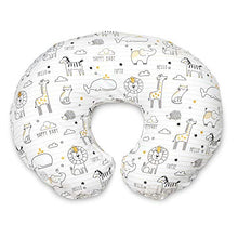 Load image into Gallery viewer, Boppy Original Nursing Pillow and Positioner, Notebook Black and Gold, Cotton Blend Fabric with allover fashion
