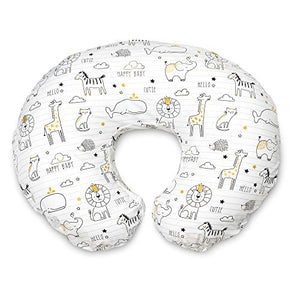 Boppy Original Nursing Pillow and Positioner, Notebook Black and Gold, Cotton Blend Fabric with allover fashion