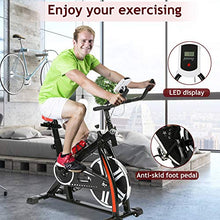 Load image into Gallery viewer, Exercise Bike Recumbent Cycle Bike Trainer Indoor Cycling Bike Stationary with LCD Display and Bottle Holder Static Spin Exercise &amp; Fitness Equipment for Home Office Cardio Workout Bike Training
