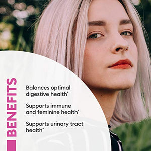 Prebiotics & Probiotics for Women - Clinically Proven ProCran - Organic Prebiotics, 50 Billion CFU, D-Mannose & Cranberry for Digestive, Immune, Feminine Health, Soy & Dairy Free, 30 Vegan Capsules