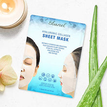 Load image into Gallery viewer, Ebanel 20 Pack Collagen Face Mask, Instant Brightening &amp; Hydrating Face Sheet Mask with Aloe Vera, Hyaluronic Acid, Vitamin C and E, Chamomile, Anti Aging Face Mask with Hydrolyzed Collagen, Peptide
