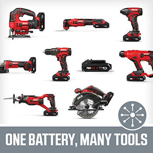 SKIL 20V 6-1/2 Inch Cordless Circular Saw, Includes 2.0Ah PWRCore 20 Lithium Battery and Charger - CR540602
