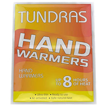 Load image into Gallery viewer, Tundras Hot Hand Warmers Natural Odorless - 40 Count - Long Lasting Safe Single Use Air Activated Heat Packs for Hands, Toes and Body - Up to 8 Hours of Heat - TSA Approved
