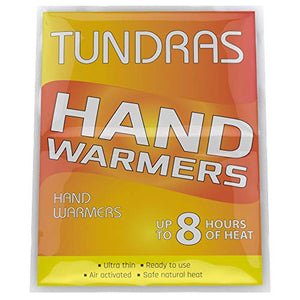 Tundras Hot Hand Warmers Natural Odorless - 40 Count - Long Lasting Safe Single Use Air Activated Heat Packs for Hands, Toes and Body - Up to 8 Hours of Heat - TSA Approved