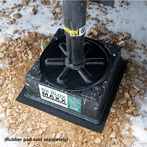 Load image into Gallery viewer, OX BLOX MAXX (6-Pack), RV Jack Block for 9" Round Feet | 5th Wheel Camper Blocks for Stabilizers and Tongue Jack | 9" and Smaller Jack feet nest securely Within ridges | 6 Blocks