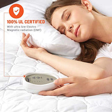 Load image into Gallery viewer, Dual Control Heated Mattress Pad Queen Size | Zone Heating Electric Bed Warmer W/ Auto Shut Off | Fit Up To 15 Inch | 12.5ft Long Cord | Therapeutic &amp; Relieves Sore Muscles/Joints - 60x80 Inch, White
