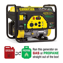 Load image into Gallery viewer, Champion Power Equipment 100307 4375/3500-Watt Dual Fuel RV Ready Portable Generator
