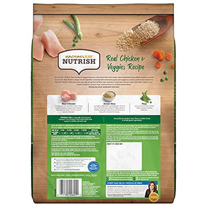 Rachael Ray Nutrish Premium Natural Dry Dog Food, Real Chicken & Veggies Recipe, 6 Pounds (Packaging May Vary)